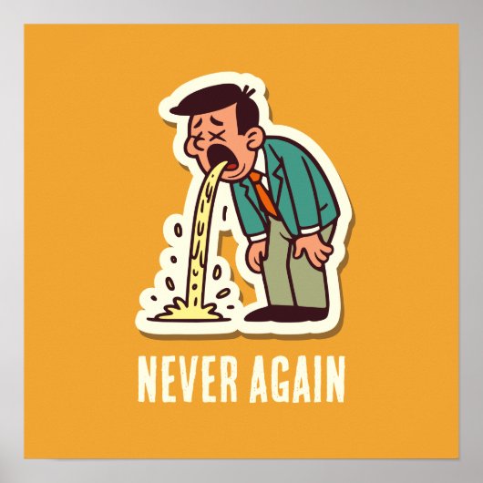 Erbrechen Poster (Vorne)