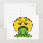 Erbrechen Postkarte (Vorne/Hinten)