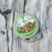 Erbse in einem Hülsen-Knopf Button (Beispiel)