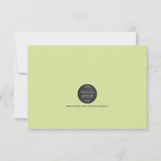 Erbse in einer Hülse danken Ihnen zu kardieren Dankeskarte (Rückseite)