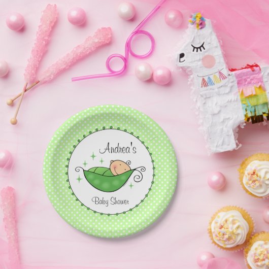 Erbse in meiner Hülse Pappteller (Party)