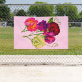 Erbse, lila und rosa banner (Insitu)