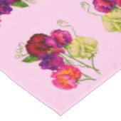 Erbse, lila und rosa tischdecke (Schrägansicht)