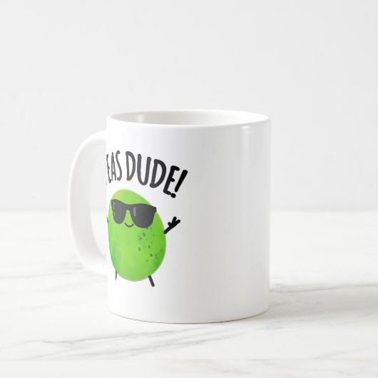 Erbse Typ Funny Veggie Pea Pub Kaffeetasse (Vorderseite Links)