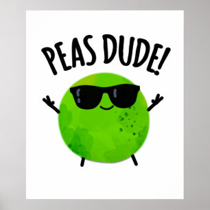 Erbse Typ Funny Veggie Pea Pub Poster