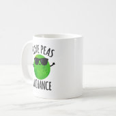 Erbsen als Chance Kaffeetasse (Vorderseite Links)