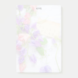 Erbsen auf Augenlidfäden Post-it Klebezettel