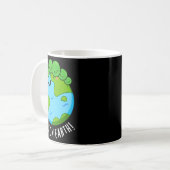Erbsen Auf Der Erde Lustiger Gemüse-Friedenswitz D Kaffeetasse (Vorderseite Links)
