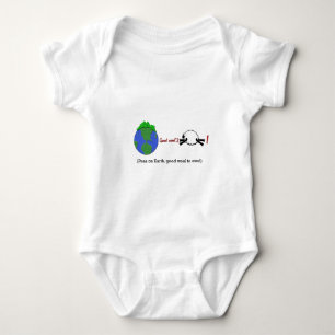 Erbsen auf Erde Baby Strampler
