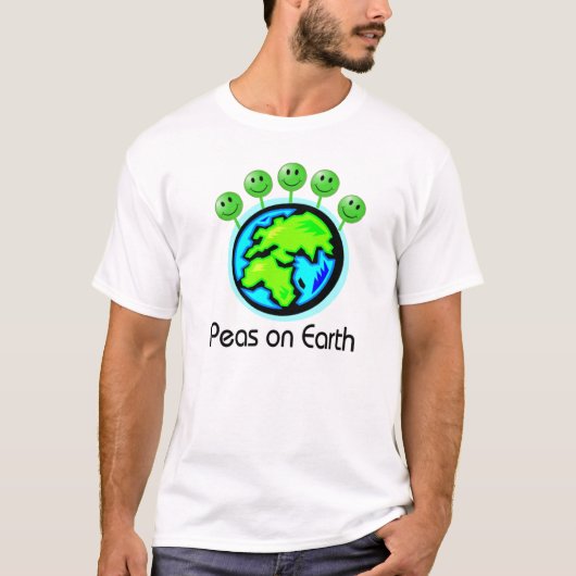 Erbsen auf Erde T-Shirt (Vorderseite)