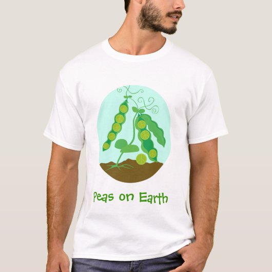 Erbsen auf Erde T-Shirt (Vorderseite)