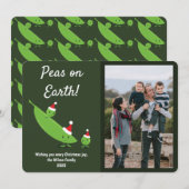 Erbsen auf Erden Funny Foto Weihnachten (Vorne/Hinten)