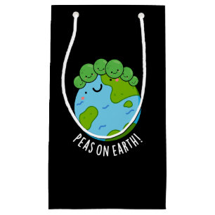 Erbsen auf Erden Funny Veggie Peace Pub Dark BG Kleine Geschenktüte