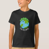 Erbsen auf Erden Funny Veggie Peace Pub Dark BG T-Shirt (Vorderseite)
