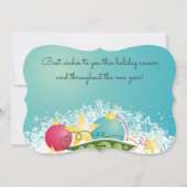 Erbsen auf Erden Kulinarische Weihnachtskarte Feiertagskarte (Rückseite)