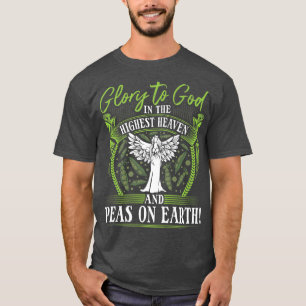 Erbsen auf Erden, Veganer Christlicher Veganismus T-Shirt