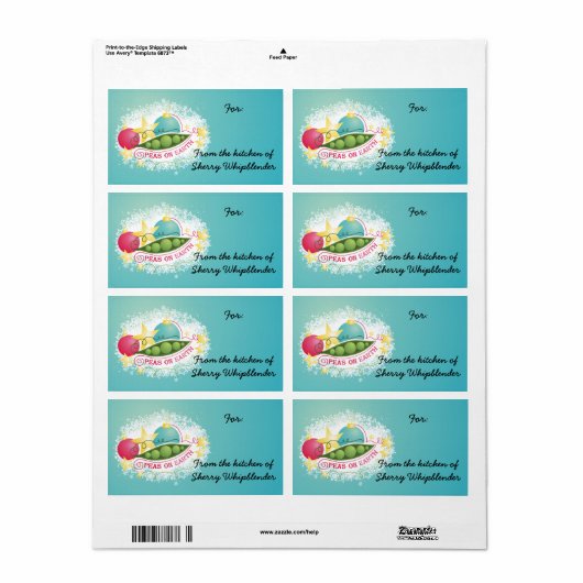 Erbsen auf Erden Weihnachtsessen aus der Küche (Vorne)