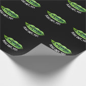 Erbsen aus Yo Funny Peas Pun Dark BG Geschenkpapier (Ecke)