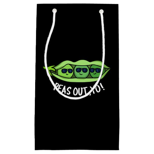 Erbsen aus Yo Funny Peas Pun Dark BG Kleine Geschenktüte (Vorderseite)