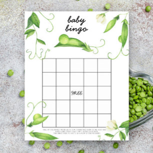 Erbsen-Baby-Party - Baby-Party-Bingo-Spiel