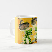 Erbsen beim Duschen Kaffeetasse (Vorderseite Links)