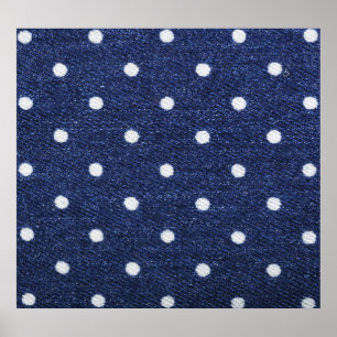 Erbsen-Briefmarke: Textur aus denim Stoff. Poster