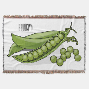 Erbsen Cartoon-Illustration  Decke
