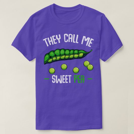 Erbsen, die ich süßen Pea Funny Sprichwort Gemüse T-Shirt (Design vorne)