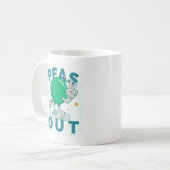 Erbsen draussen Frieden Klassischer Becher Kaffeetasse (Vorderseite Links)