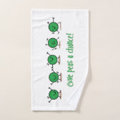 Erbsen eine Chance geben Badhandtuch Set (Handtuch)