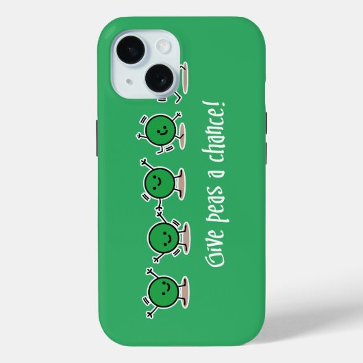 Erbsen eine Chance geben Case-Mate iPhone Hülle (Rückseite)