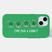 Erbsen eine Chance geben Case-Mate iPhone Hülle (Rückseite (Horizontal))