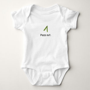 Erbsen heraus baby strampler
