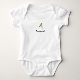 Erbsen heraus baby strampler