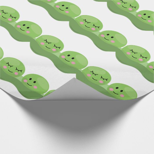 Erbsen in der Hülse Geschenkpapier (Ecke)