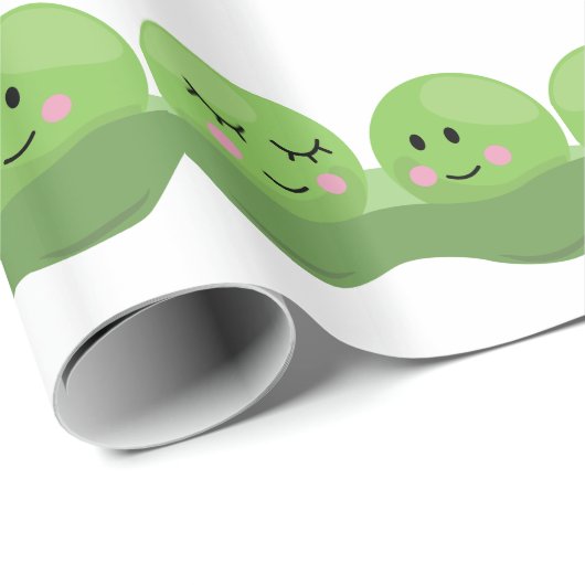 Erbsen in der Hülse Geschenkpapier (Rolleneckpunkt)