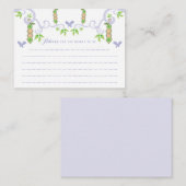 Erbsen in einem Pod Boy und Mädchen Twins Baby Dus Hinweiskarte (Vorne/Hinten)