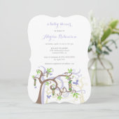 Erbsen in einem Pod Garden Zehn Kinderdusche laden Einladung (Stehend Vorderseite)