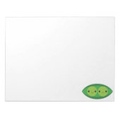 Erbsen in einem Pod Notizblock (Vorderseite)