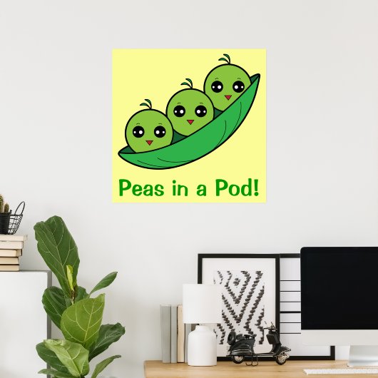Erbsen in einem Pod Poster (Heimbüro)