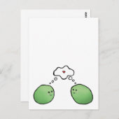 Erbsen in einem Pod Postkarte (Vorne/Hinten)