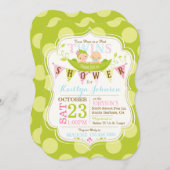 Erbsen in einem Pod Twins Baby Dusche Einladung (Vorne/Hinten)