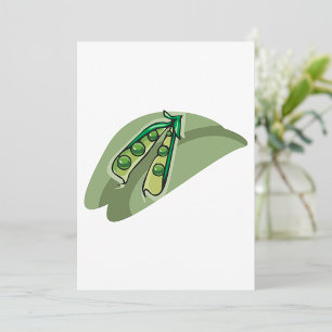 Erbsen in einem Rohzustand Einladung