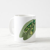 Erbsen in einem Rohzustand Kaffeetasse (Vorderseite Links)
