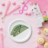 Erbsen in einem Rohzustand Pappteller (Party)