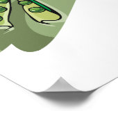 Erbsen in einem Rohzustand Poster (Ecke)