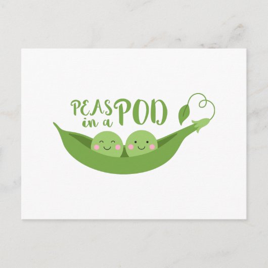 Erbsen in einem Rohzustand Postkarte (Vorderseite)