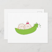 Erbsen in einem Rohzustand Postkarte (Vorne/Hinten)