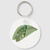 Erbsen in einem Rohzustand Schlüsselanhänger (Vorderseite)