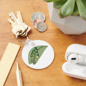 Erbsen in einem Rohzustand Schlüsselanhänger